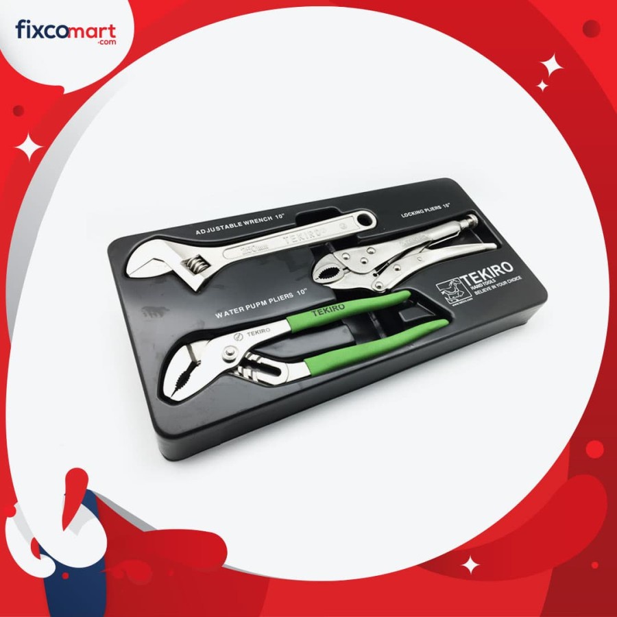 Tang Buaya Set / Kunci Inggris Set / Tang Burung Set