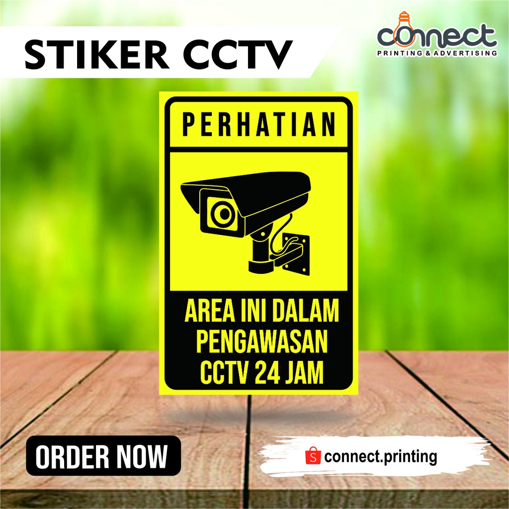 

Stiker Pengawasan CCTV 24 jam, Stiker Pantauan CCTV , Stiker Peringatan CCTV