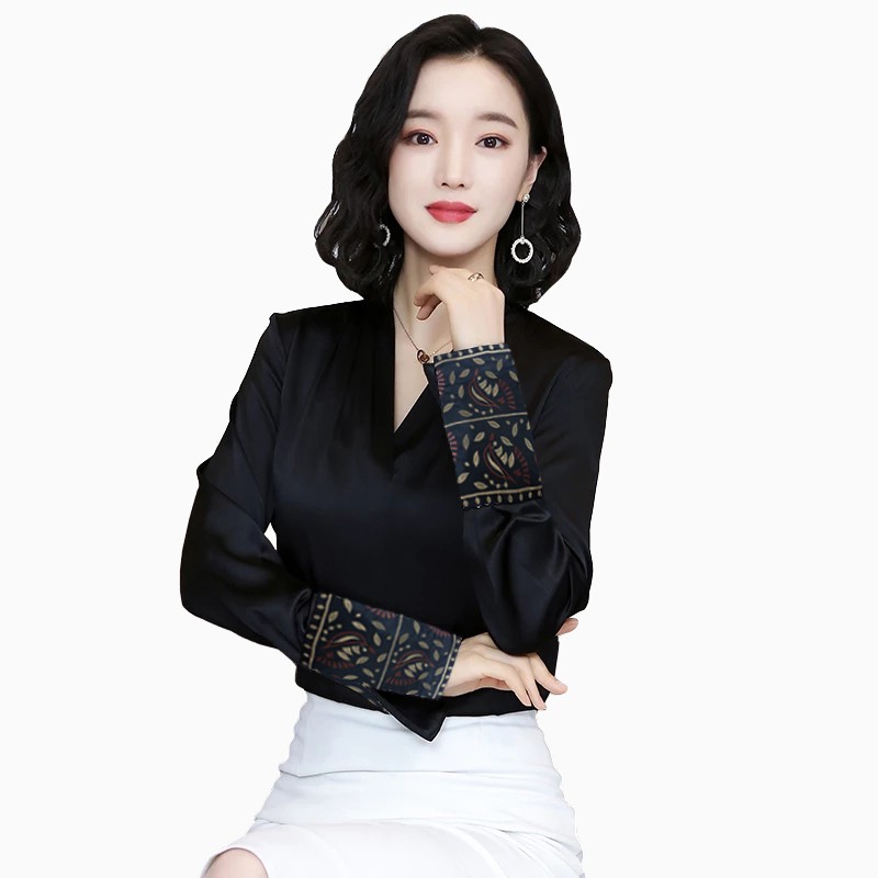 Blouse Lengan panjang Wanita Gaya Korea variasi bordir Model Terbaru - XSHOP Niceta