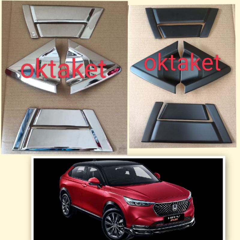 Cover outer handle belakang Honda HRV 2022 Hitam &amp; Chrome