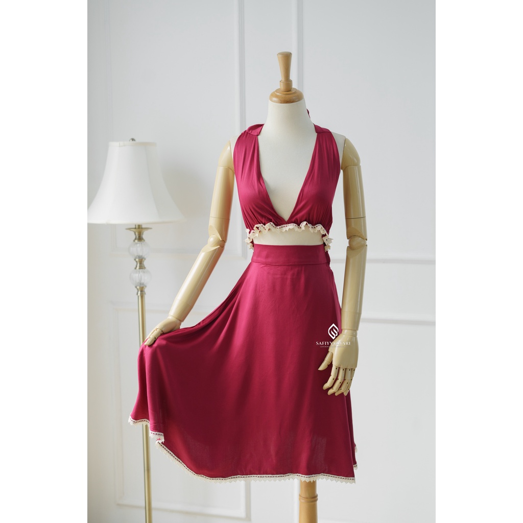 Allura Dress Polos | Baju Tidur Wanita l Lingerie By Safiyya Syari