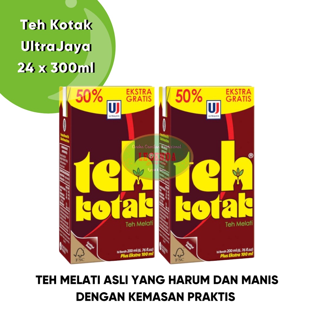 

Teh Kotak Ultra Jasmine 300ml [1 karton isi 24] minuman teh asli jasmine enak praktis