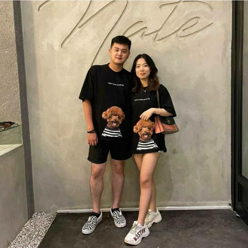 Oversized Tshirt Little Puppy I Barong l Kaos Oversized Pria dan Wanita catton combed Tebal 24s