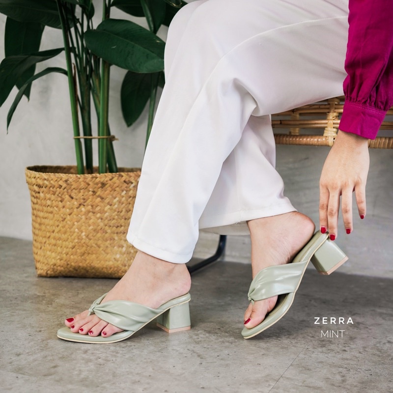 Bellashoesjkt Zerra Heels Wanita-Mint