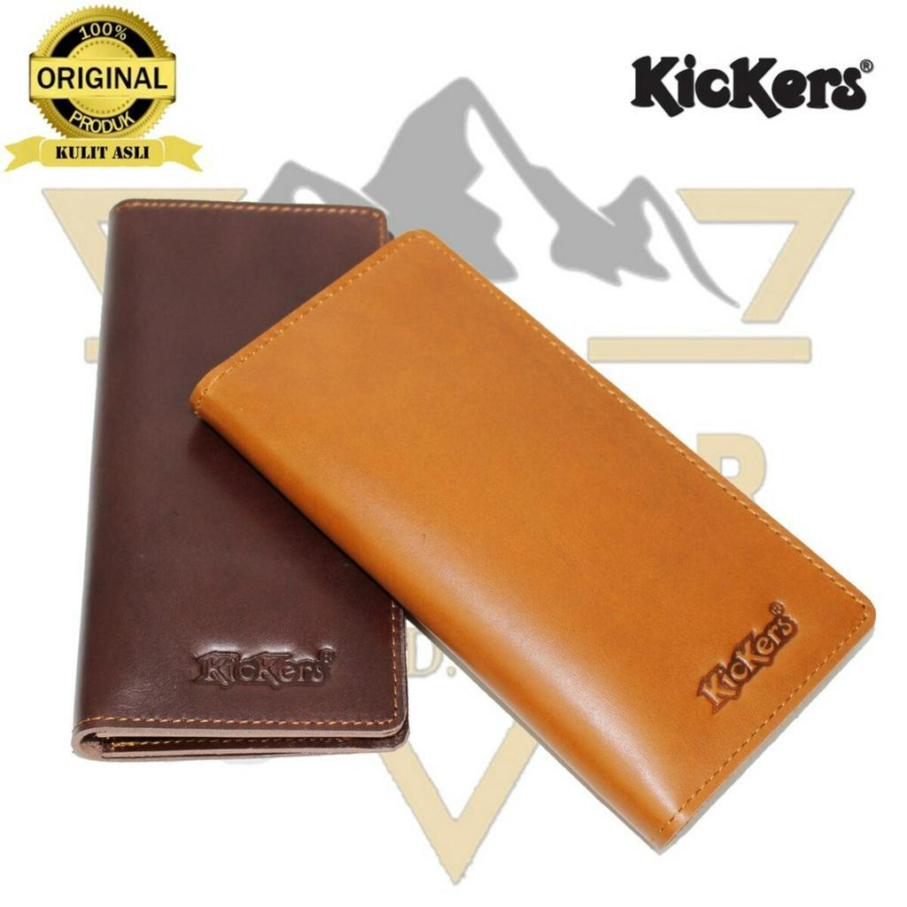 Dompet Pria Kulit  Panjang Asli Embos Kickers - Tanpa Kain Furing