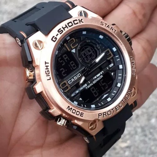 Jam Tangan Luxury Gst 8600 Kualitas Keren Harga Murah Bonus Tas Selempang dan Dompet