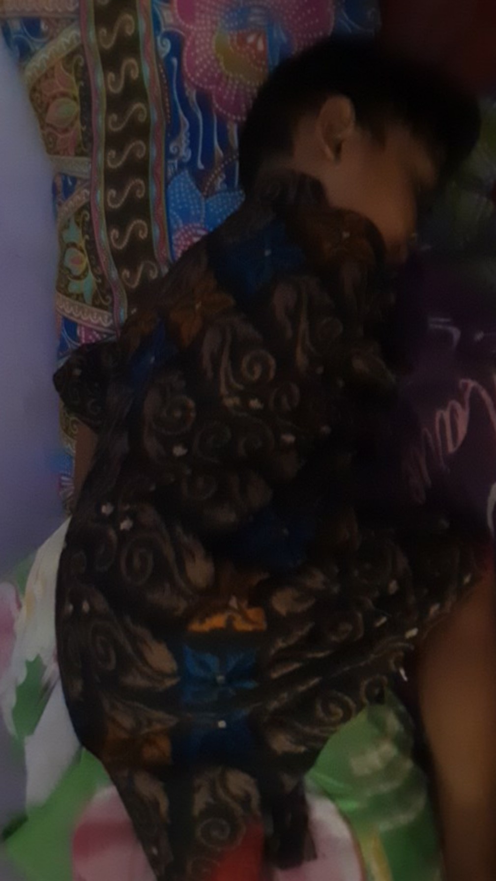 Hem Kemja Dress Batik Zigzag Anak