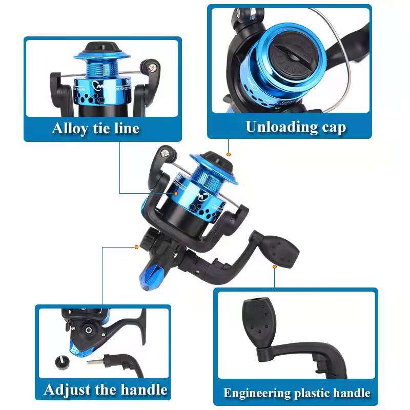 Reel Pancing Gulungan Kecil Spinning Reel Pancing Ultralight Spinning Untuk200