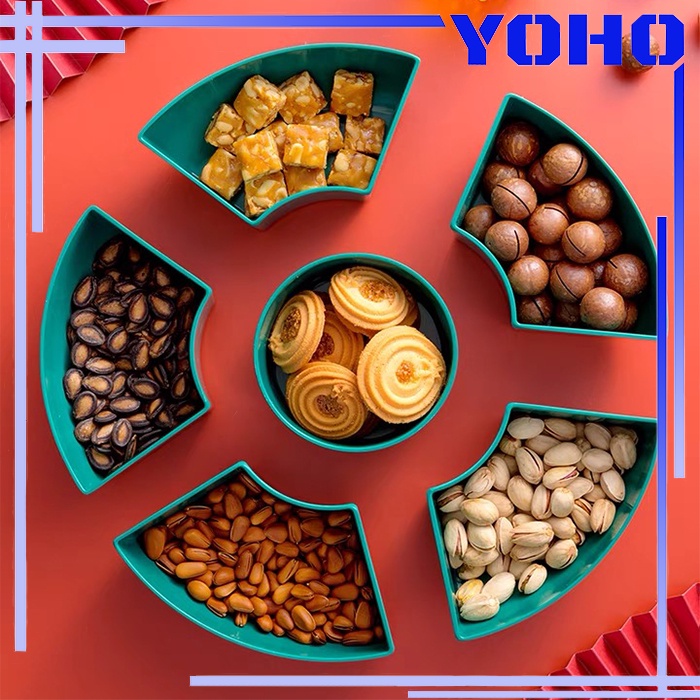 Penyimpanan Kompartemen Berputar /Snack/Buah/Candy