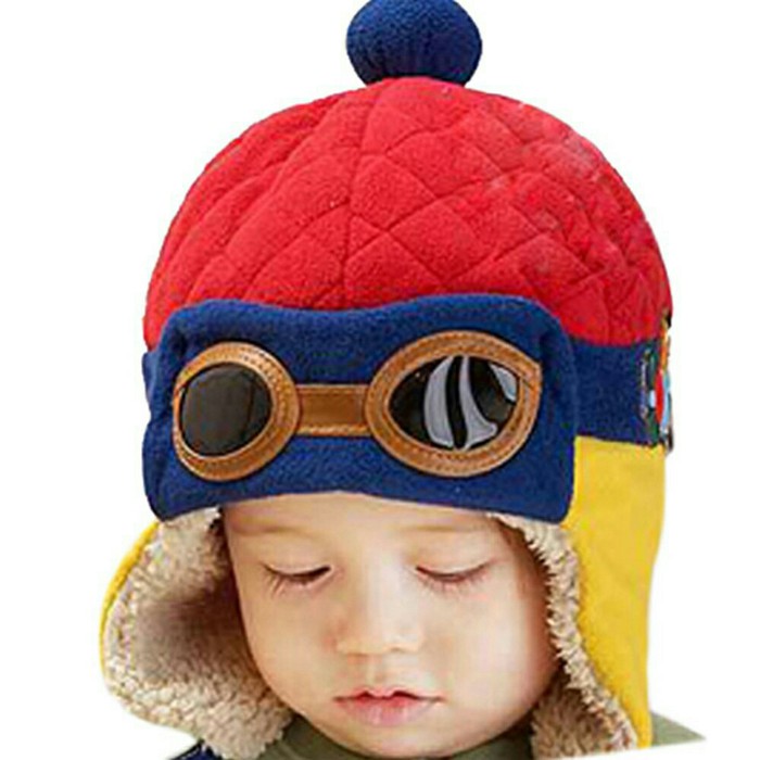 Topi Pilot Import Anak Bayi Laki-Laki