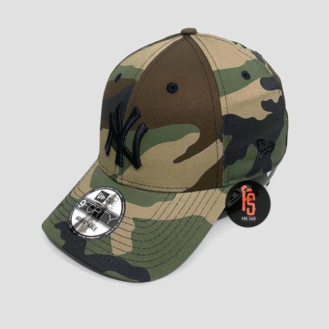 TOPI NEW ERA CAP NEW YORK YANKEES ORIGINAL BLACK CAMO