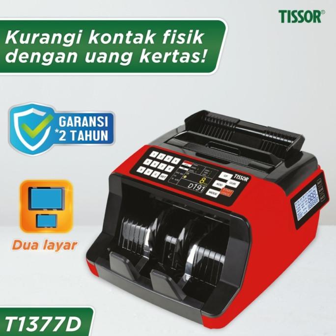 Tissor Mesin Hitung Uang Denominasi Dual Screen (UV, MG, dan MT)T1377D