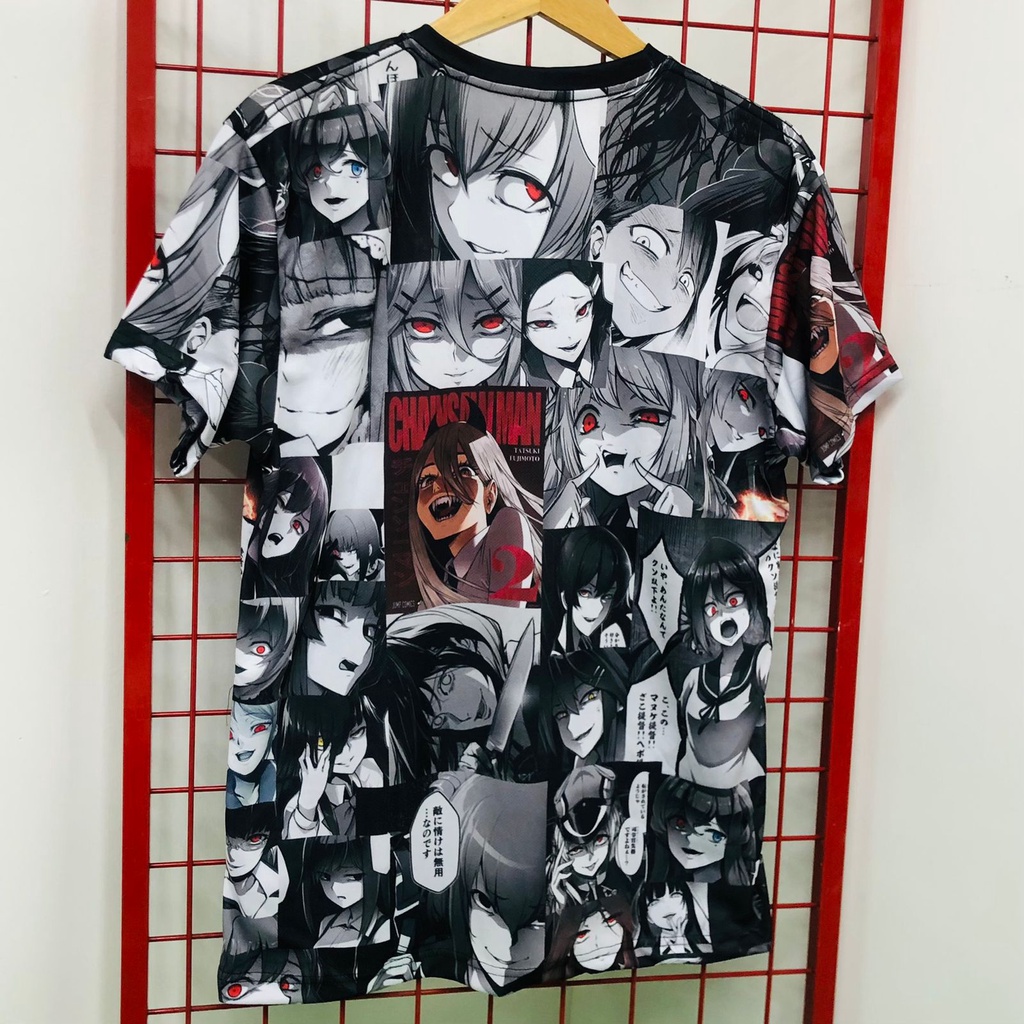 Tshirt Yandere Chainsaw Man Fullprint Premium Unisex Anime Manga