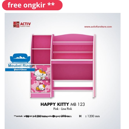 MEJA BELAJAR ANAK/ MEJA KOMPUTER ANAK/ RAK BUKU MINIMALIS/IKEA