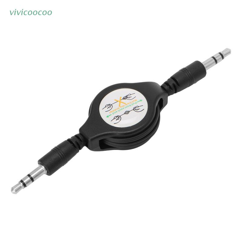 VIVI   Retractable 3.5mm Car AUX Music Line Cable Cord for Tablet Cellphone MP3/4/5