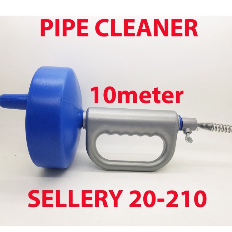 Pipe Cleaner Sellery 10 Meter Drain Cleaner Sellery 10m x 1/4 Inch