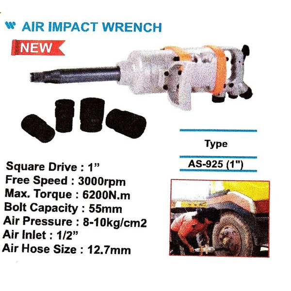 Air Impact Wrench AS-925 1Inch - Wipro