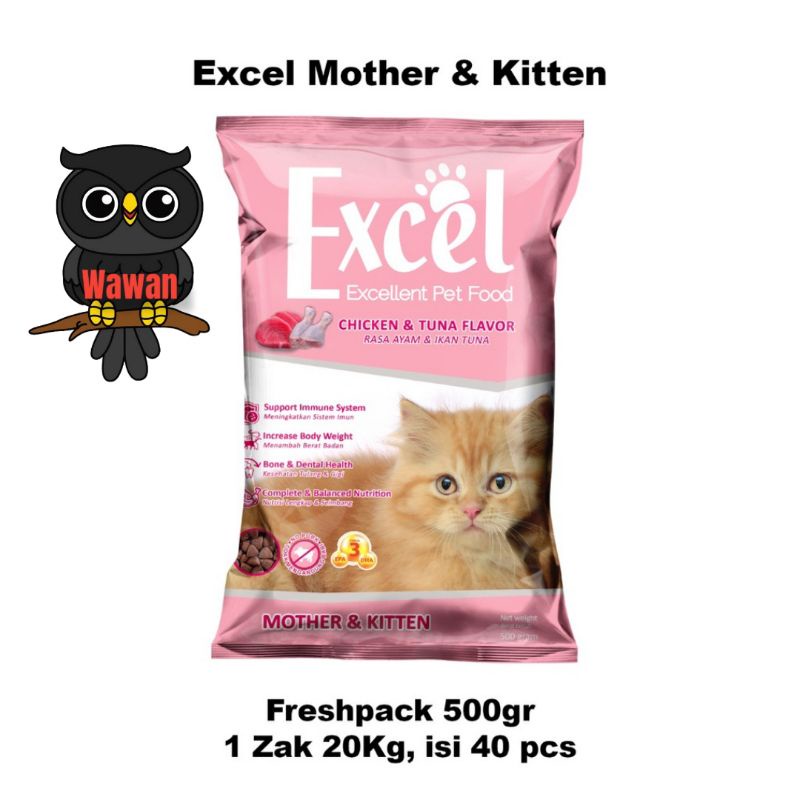 MAKANAN pakan KUCING EXCEL MOTHER &amp; KITTEN
