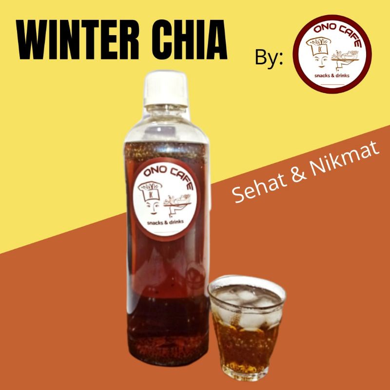 

MINUMAN KESEHATAN WINTER CHIA TEH BUAH KUNDUR CHIA SEED 500ML 1000ML BY ONOCAFE