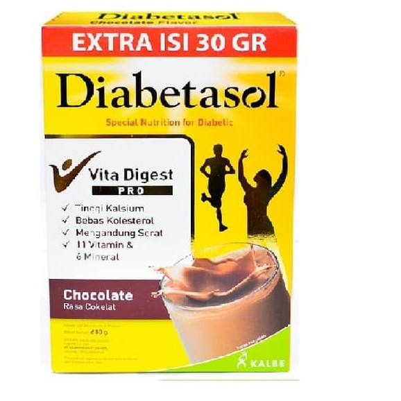 

DIABETASOL NUTRITION DIABETIC SUSU DIABETES COKELAT CHOCOLATE 600 G