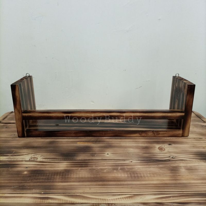 Rak Dinding Kayu Jati Belanda 35x8x12cm