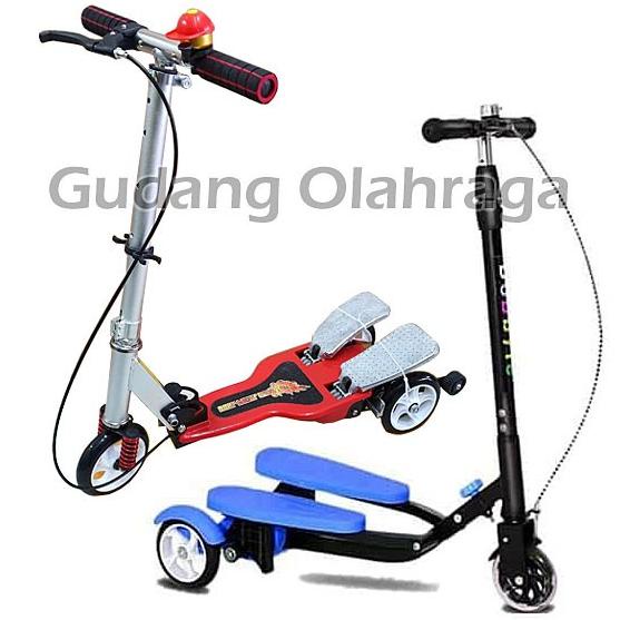 Skuter Genjot Dua Pedal Mainan Scooter Anak Otoped Injak Dual Pedal