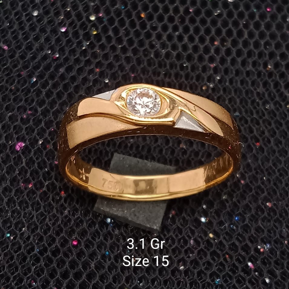 Cincin Emas 17 K - 3.1 gr Kadar 750 - 3371