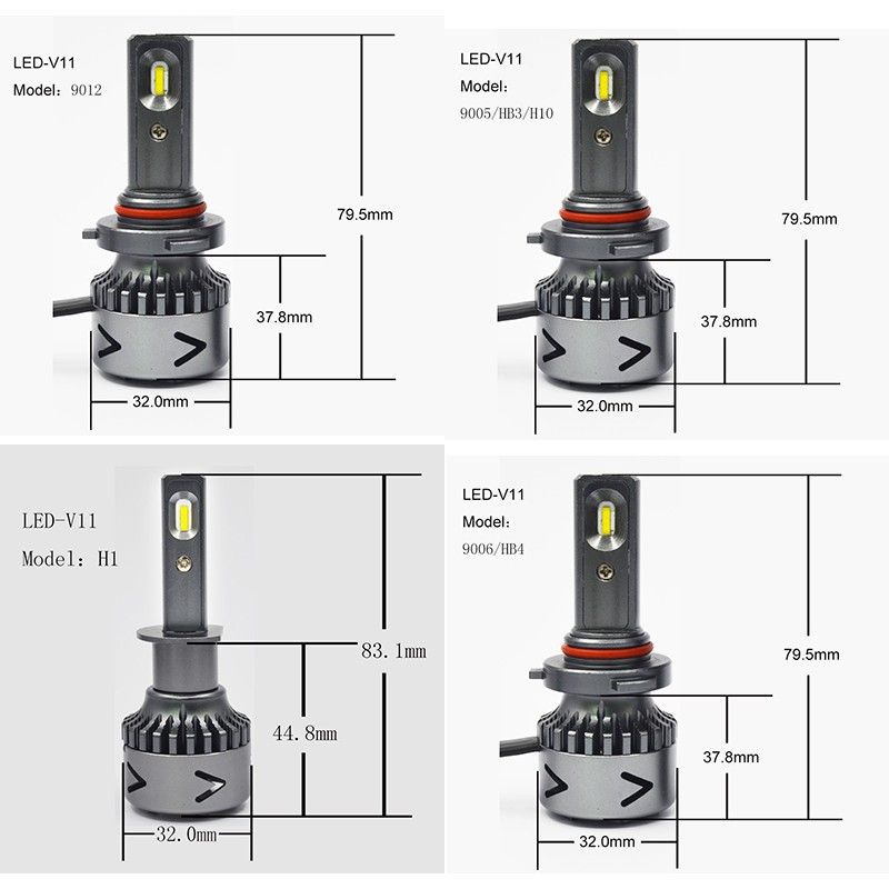 (V11) Lampu Kabut Depan Led H4 H11 H8 H3 H7 Hb3 Kualitas Tinggi