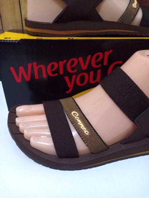 Sandal Wanita Connec Crysan Coklat