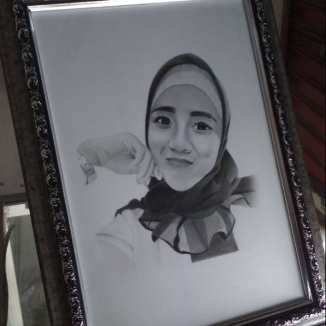 Gratis Bingkai Lukisan Pensil Shopee Indonesia