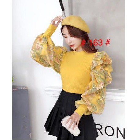 BLOUSE LENGAN BALON IMPORT