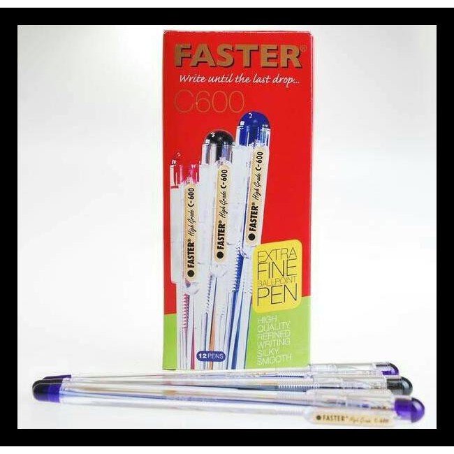 

Murmer Pulpen Ballpoint Pen Faster C 600 Hitam Terbaru