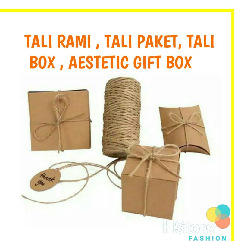 

TALI RAMI TALI PAKET TALI BOX AESTETIC GIFT BOX METERAN