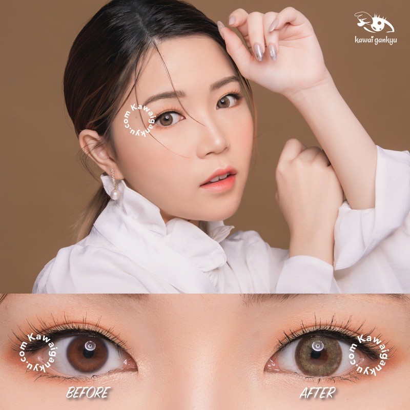 KawaiGankyu softlens - Princess Elin Brown (1botol)