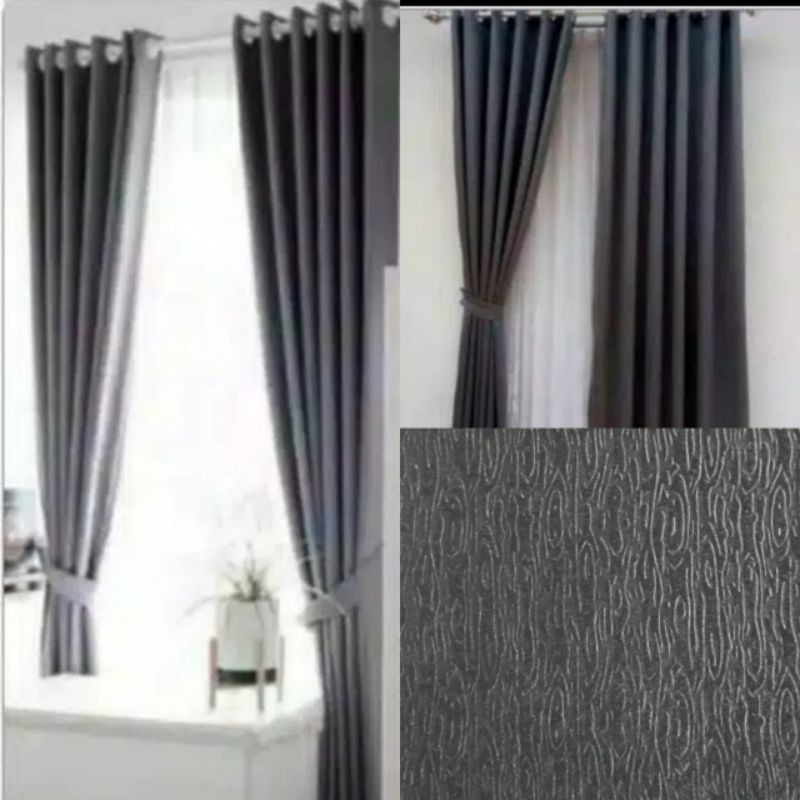 gorden blackout polos abu tua gorden pintu gorden jendela
