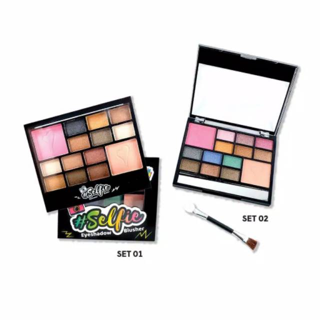 EYESHADOW BLUSHER MUKKA SELFIE PALETTE BPOM