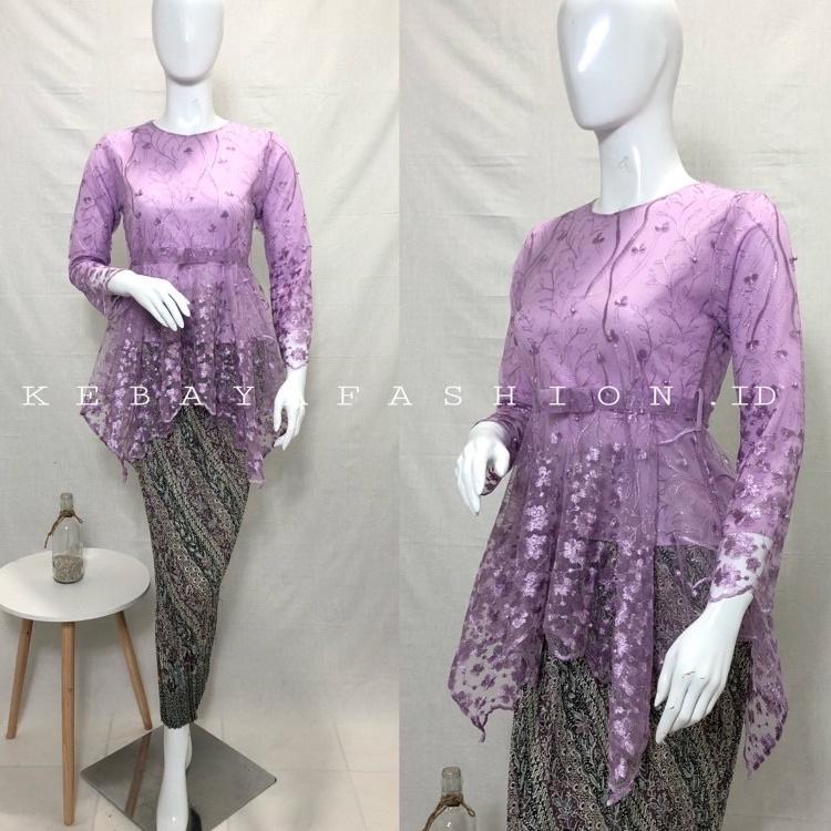 Harga Murah.. Kebaya Modern Stelan kebaya Brukat Kebaya Remaja wisuda Set Kebaya Brokat Couple