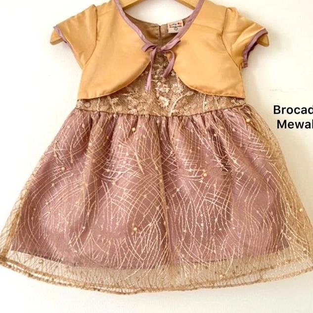 Dress Pesta Kondangan Ulang Tahun Mewah Lucu Bayi Anak Perempuan Cewek Terlaris Kode J  Babeebabyshop