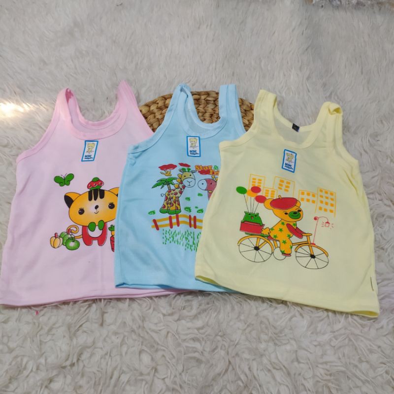 kaos dalam anak gambar animal harga 3 pcs