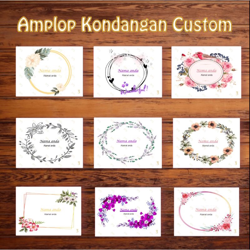 

AMPLOP KONDANGAN CUSTOM (Part 03)