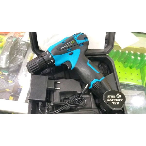 BOR TANGAN / BOR BATRE / BOR BATERAI / Electric Drill Bor Cordless Drill CD 9812 L FUJIYAMA