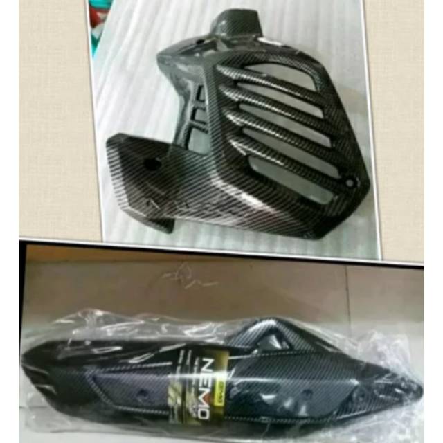 tameng tutup knalpot nmax plus cover radiator nmax karbon/cover knalpot nmax dan cover radiator nmax