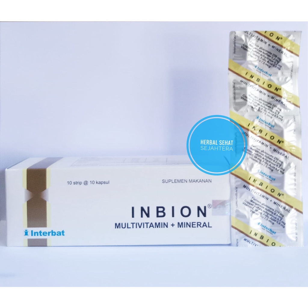 INBION Inbion inbion isi 100 Kapsul (Per Box) - Multivitamin dan Mineral