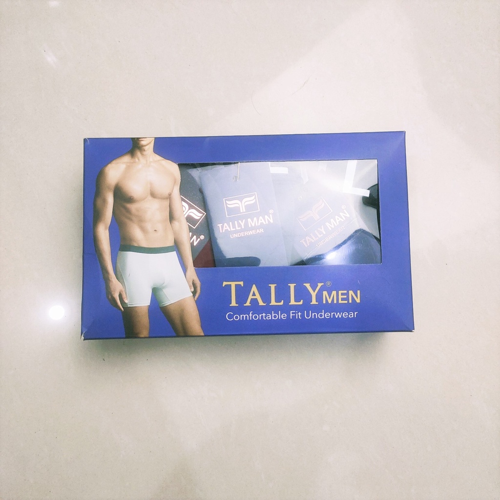 Tally 9015 Boxer Pria Dewasa Berbahan Katun Lembut dan Lentur dengan Ukuran L - XXL