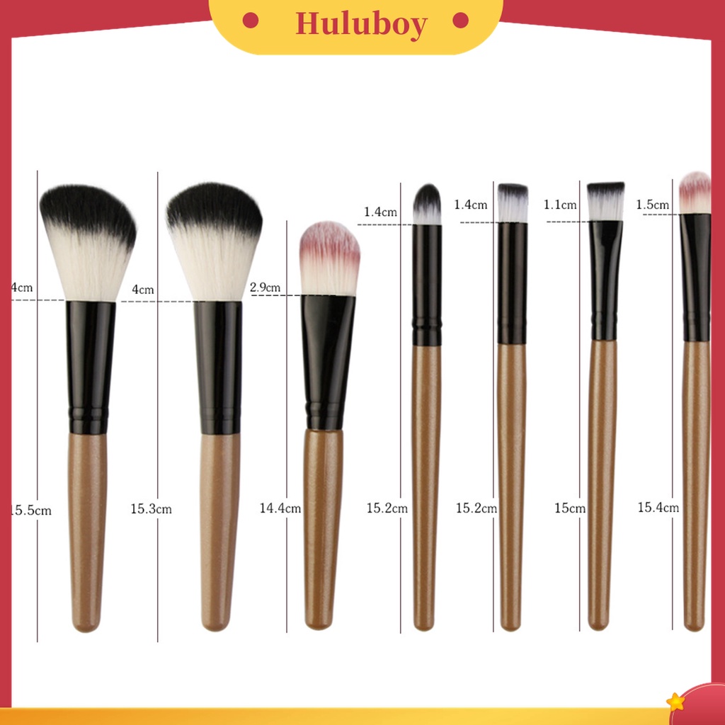 Huluboy Huluboy♡ 22 Pcs / Set Brush Makeup Eyeshadow Concealer Blending Model Panjang Untuk Wanita