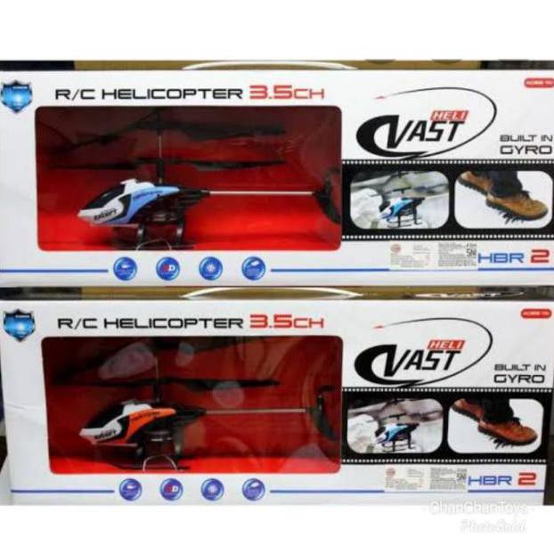 TERBARU HBR 2 VAST RC HELICOPTER HELIKOPTER 3.5 CHANNEL & REMOTE CONTROL
