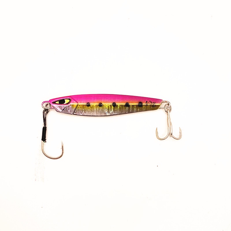 1pcs Luminous Slow Jigging Fishing Lure Metal Jig 15g /20g /30g /40g Umpan Pancing Jig Permen Slow Jig Memimpin Memancing Umpan Buatan Jigging