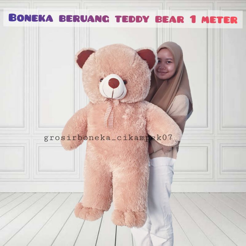 Boneka Beruang Teddy Bear Panda Jumbo 1 meter