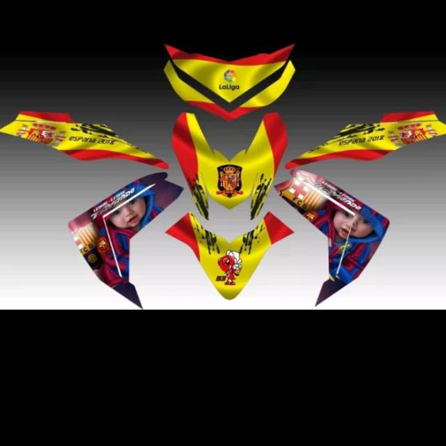 Decal stiker mio m3 spanyol bisa custem dan semua motor