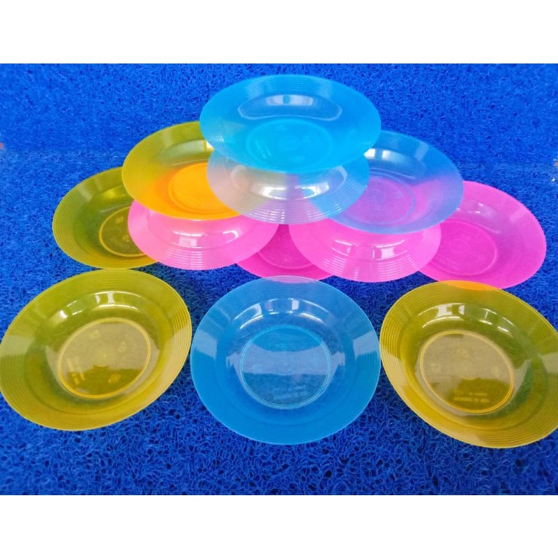 TATAKAN PLASTIK SATU LUSIN/TATAKAN SERBAGUNA/TATAKAN PLASTIK/PIRING PLASTIK KECIL/BISA UNTUK TATAKAN